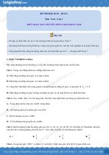 Đề thi học kì 2 Toán 7 - Đề số 6